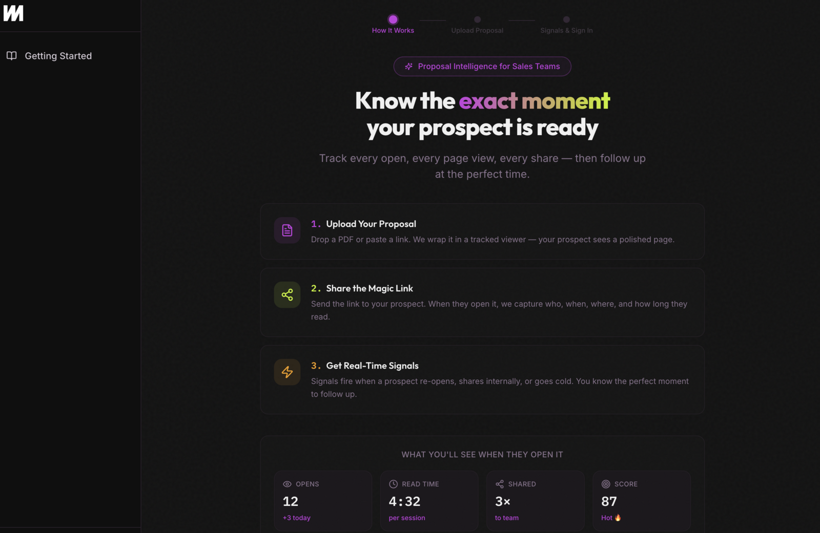 Proposal Intelligence screenshot